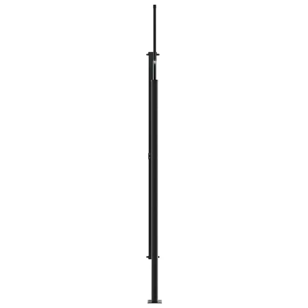 Retractable Side Awning 200x600cm Anthracite Water and UV Resistant Outdoor Privacy Screen
