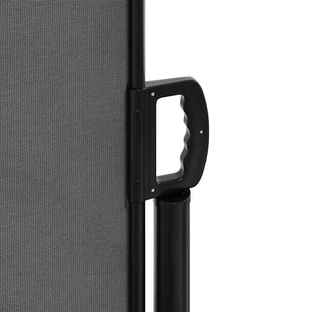 Retractable Side Awning 200x600cm Anthracite Water and UV Resistant Outdoor Privacy Screen
