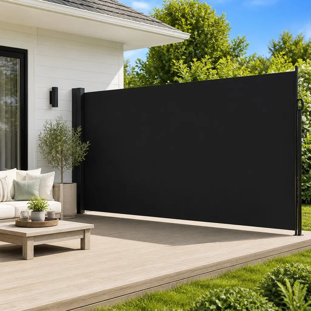 Retractable Side Awning 220x600cm Garden Privacy Screen Patio Balcony Shade
