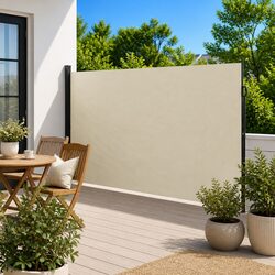 Enhance Your Space with a Cream Retractable Side Awning