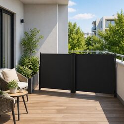 Retractable Side Awning Privacy Screen Balcony Terrace Patio Outdoor Garden