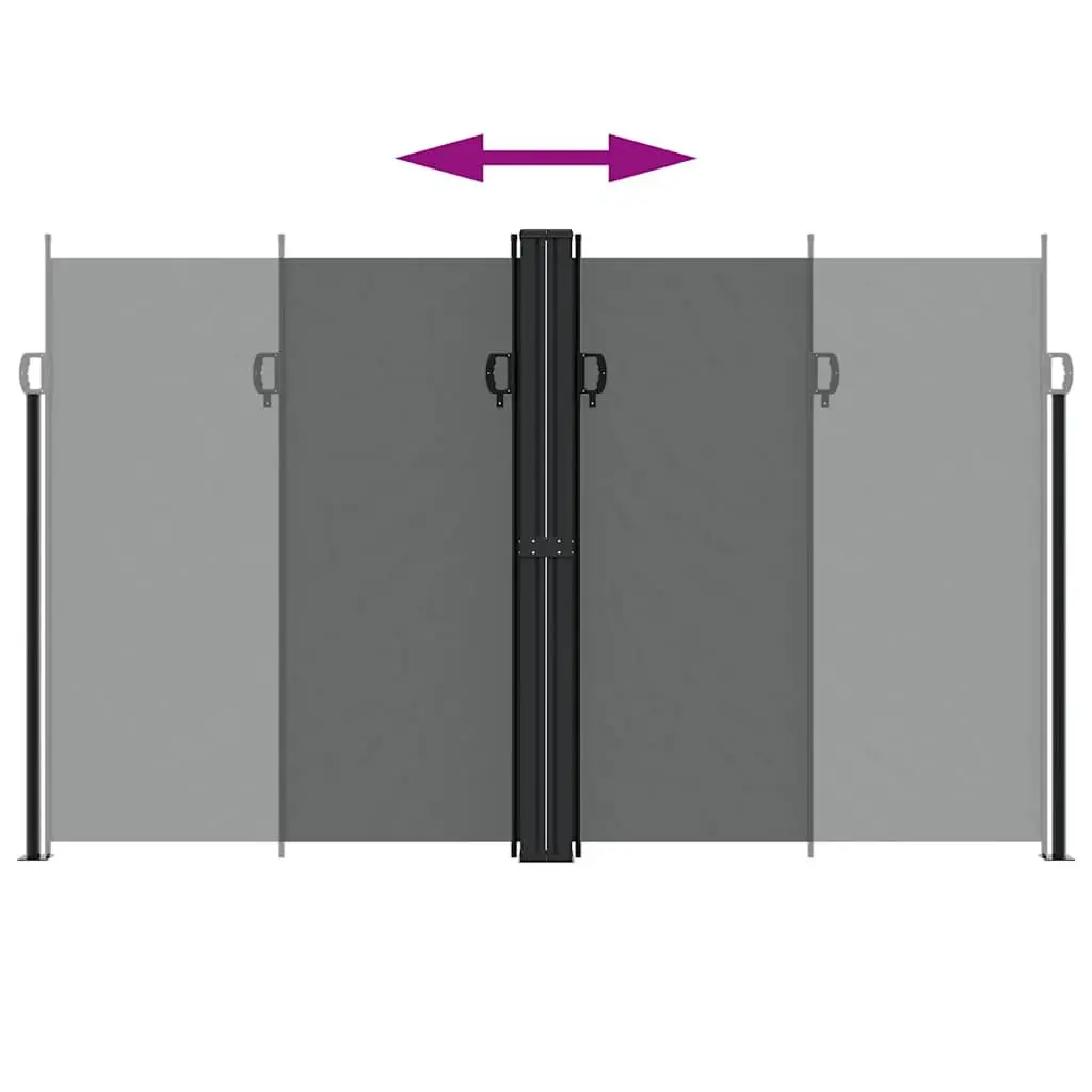 Retractable Side Awning 200 x 1200 cm Outdoor Privacy Screen Water and UV Resistant Fabric