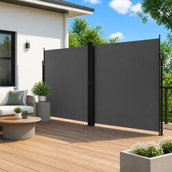 Retractable Side Awning Outdoor Privacy Screen Patio Balcony Terrace Garden