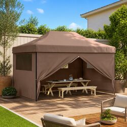 Enhance Your Outdoor Gatherings with a Brown Pop-Up Tent