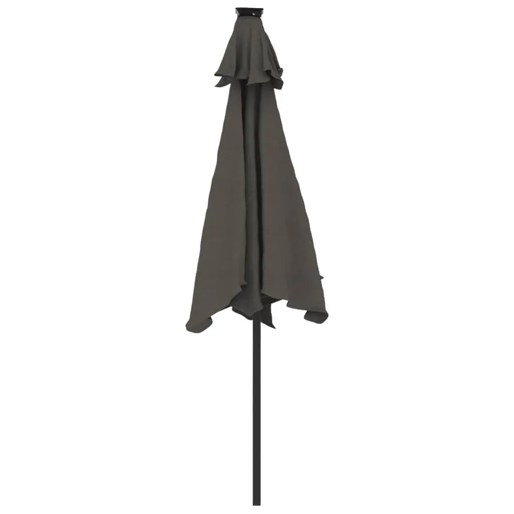 Garden Parasol 225cm Crank Tilt Outdoor Umbrella Sun Shade Anthracite