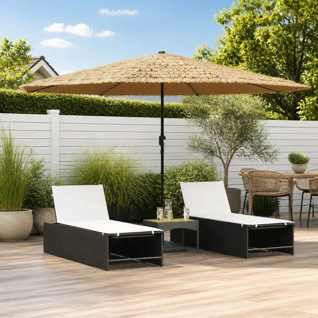 Garden Parasol 388x388x248cm Crank Mechanism Brown