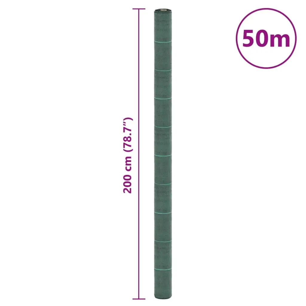 Weed Membrane 2x50m Durable UV-Stabilised Polypropylene Garden Weed Control Mat