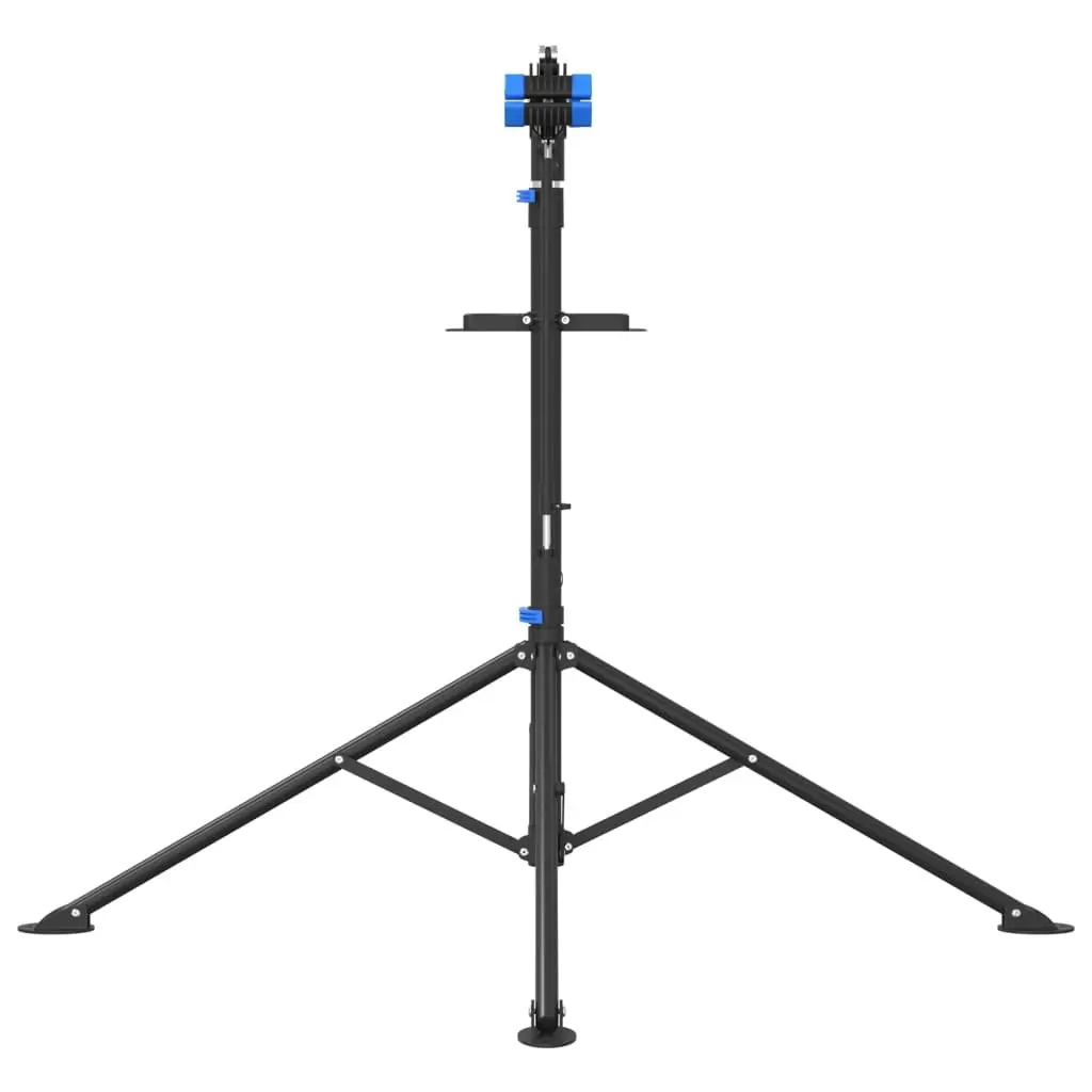 Bike Repair Stand Adjustable Height 108-188cm Foldable Steel Blue