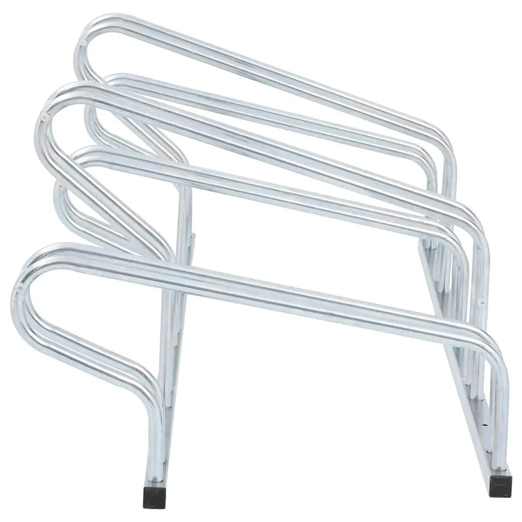 Bicycle Stand Freestanding 5 Bikes Storage Galvanised Steel Rack