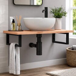 Functional Wall-Mounted Shelf Brackets for Your Space 2 pcs