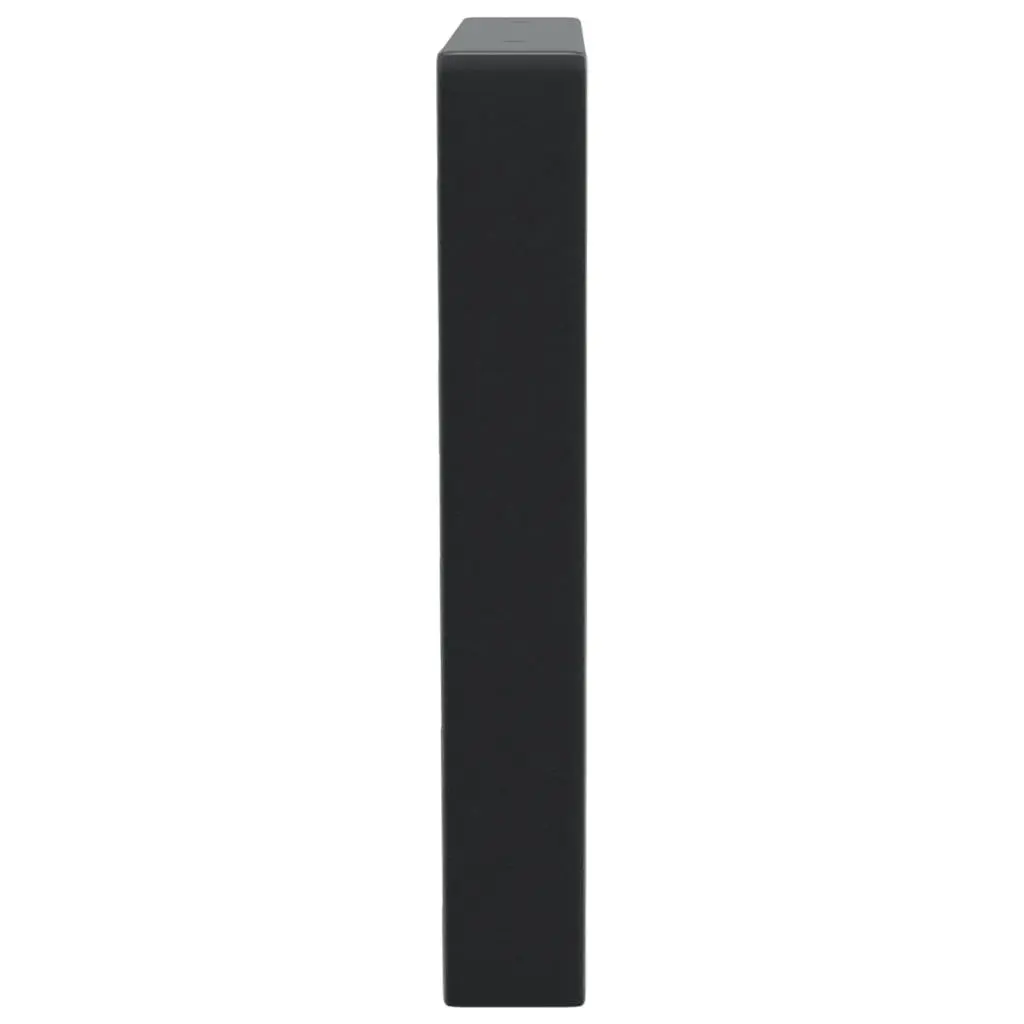 Shelf Brackets 2 pcs Black Trapezium Steel Wall Mount Support