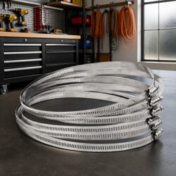 Versatile Hose Clamps 6 Pack 91-165 mm for Your Projects