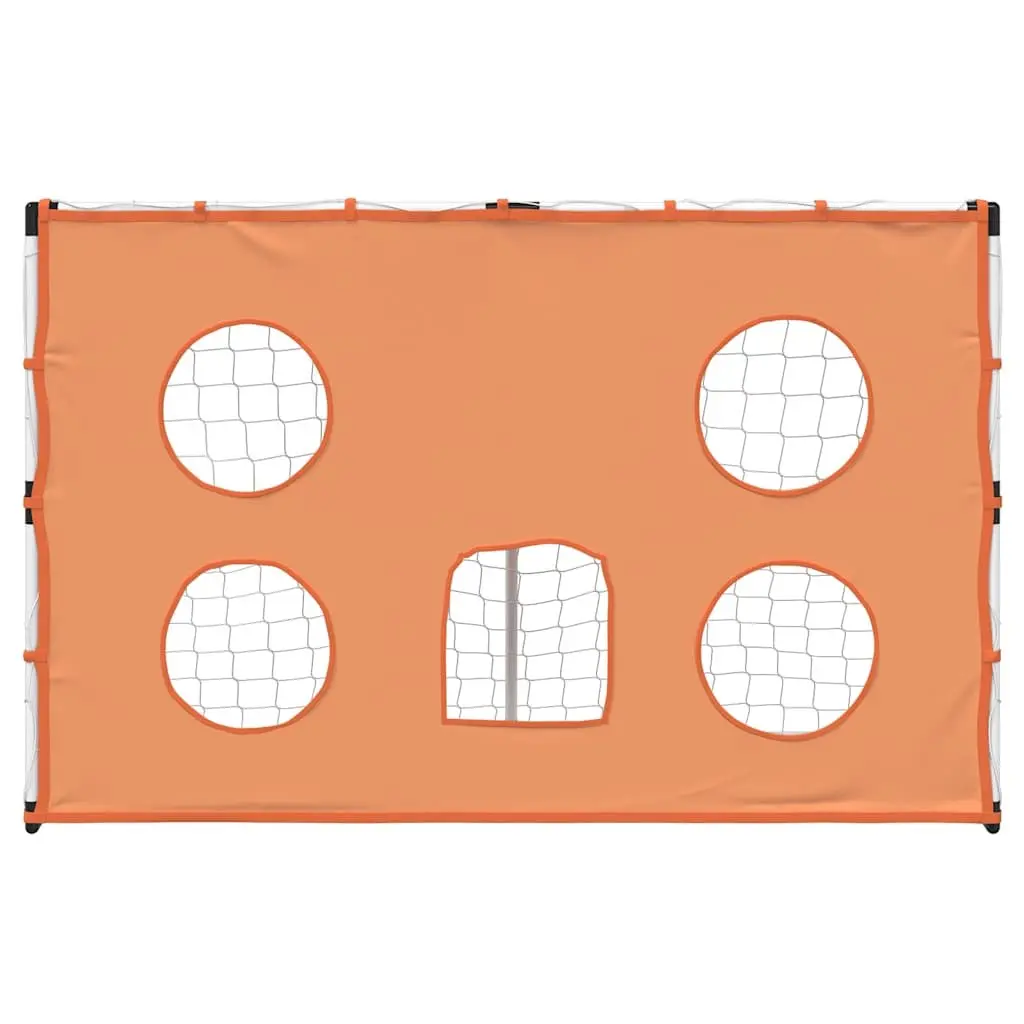 Kids Football Goal 182x62x118cm with Target Mat and Ball for Indoor Outdoor Play