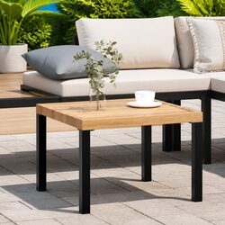 Enhance Your Outdoor Living with a Black Coffee Table 55x55x39.5 cm