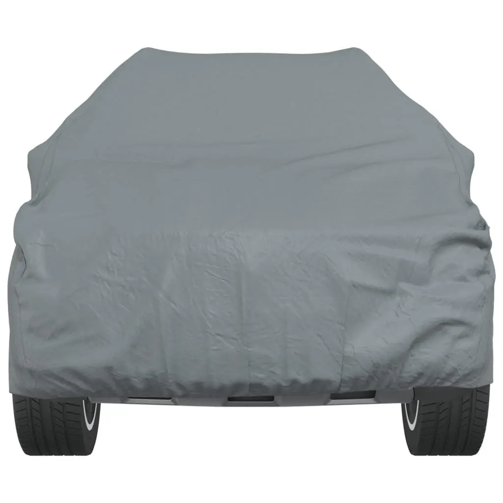 SUV Car Cover M Size Grey Non-Woven Fabric Windproof Protection