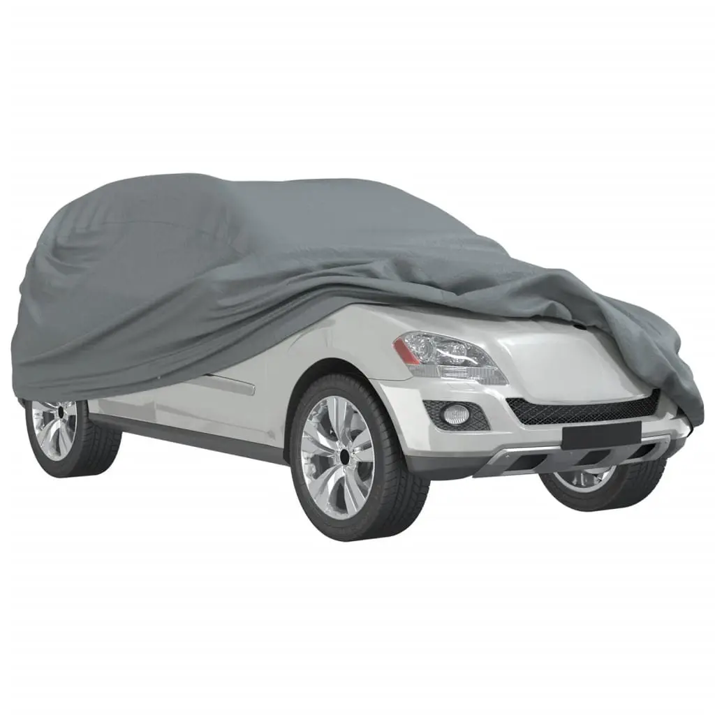 Full Size SUV Car Cover Grey Breathable Non-Woven Fabric Dust Protection
