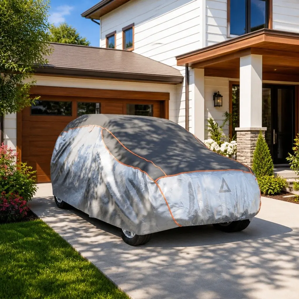 SUV Cover Full M Silver Grey Durable Hail Protection UV Resistant Scratch Rain Snow Dust