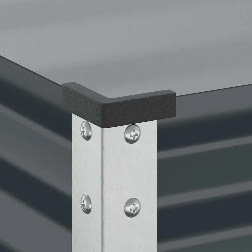 Steel Garden Planter Box 45x45x88cm Weather Resistant Durable Construction