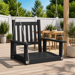 Elevate Your Outdoor Space with a Black Garden Swing Chair