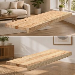 Window Sills Solid Oak Wood Untreated Natural 80x25x2 cm Interior Ledge 2 pcs