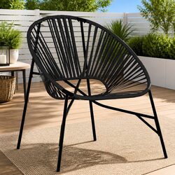 Relaxing Black Garden Egg Chair for Your Outdoor Space