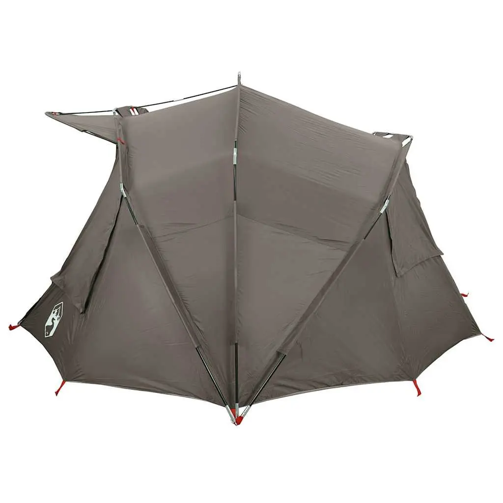 Fishing Tent 5-Person Grey Waterproof Camping Shelter Outdoor Sun Shade