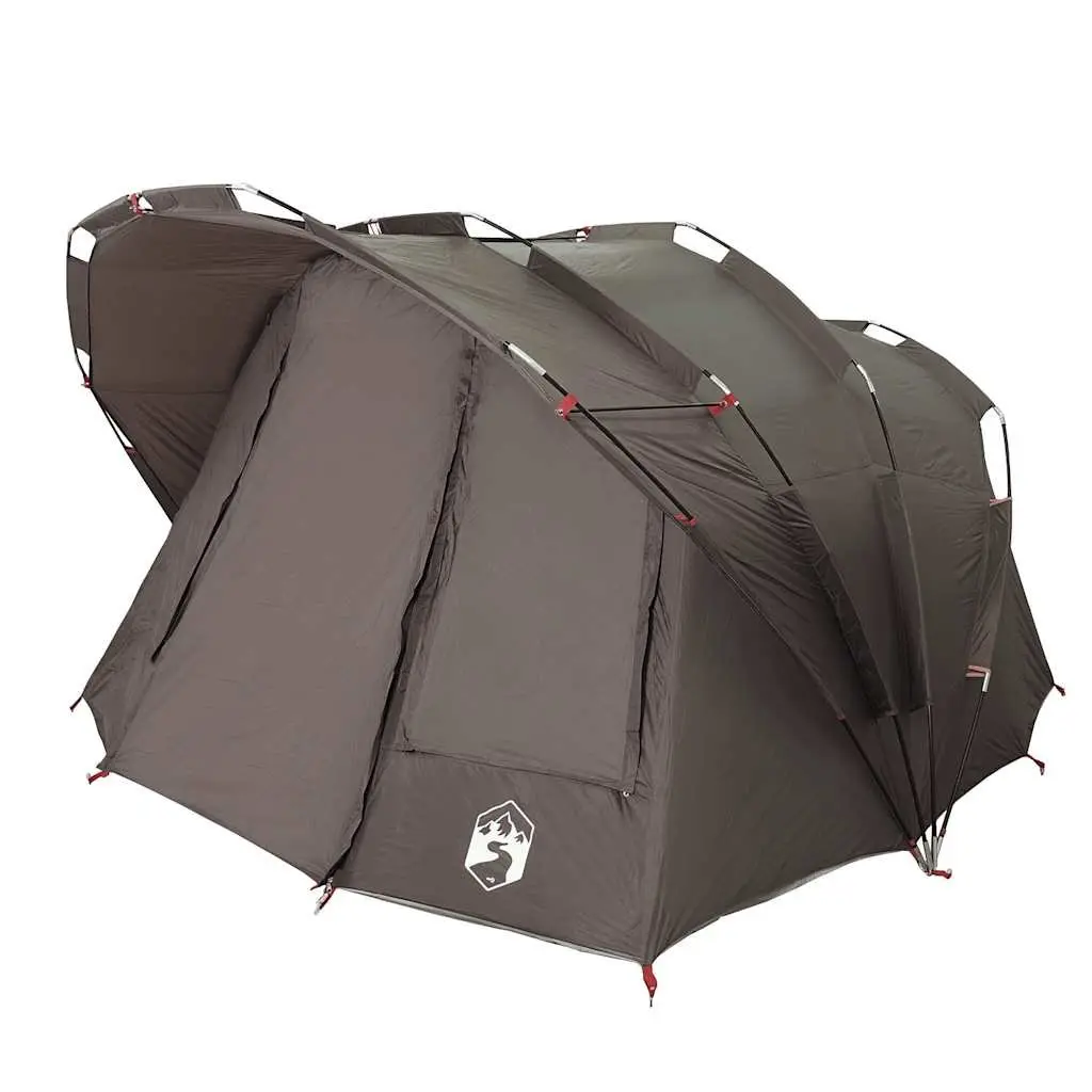 Fishing Tent 5-Person Brown Waterproof UV Protection Outdoor Camping Shelter
