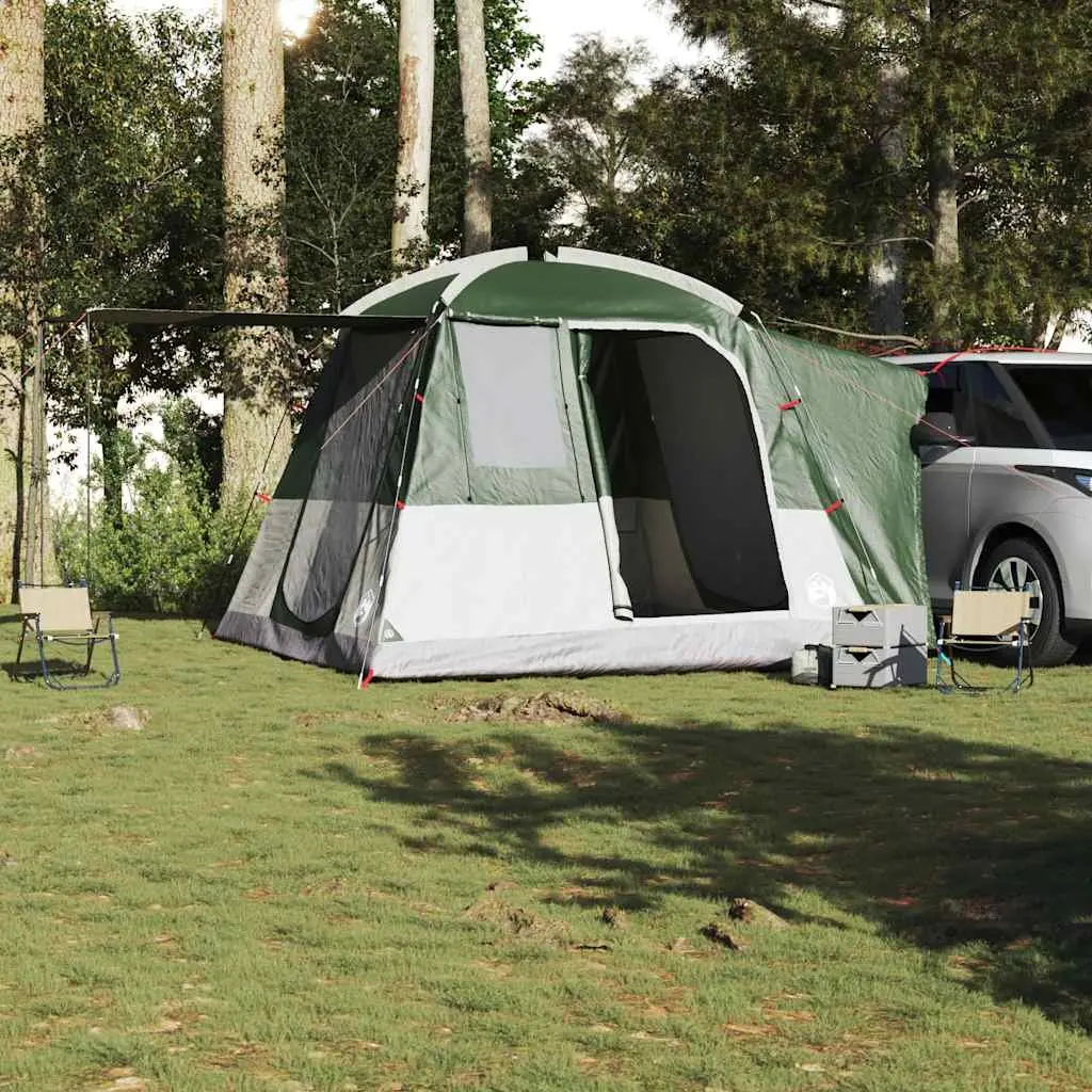Car Tent 4-Person Green Waterproof with Easy Setup and E-Port