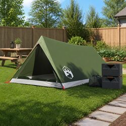 Green Portable Camping Tent for 2 with Easy Setup