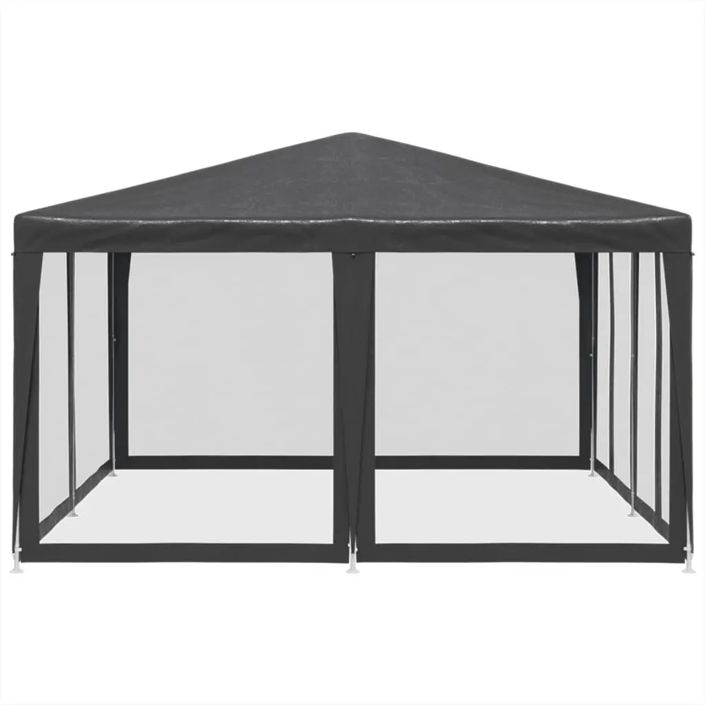 Party Tent 4x4m Outdoor Gazebo Canopy with 8 Mesh Sidewalls