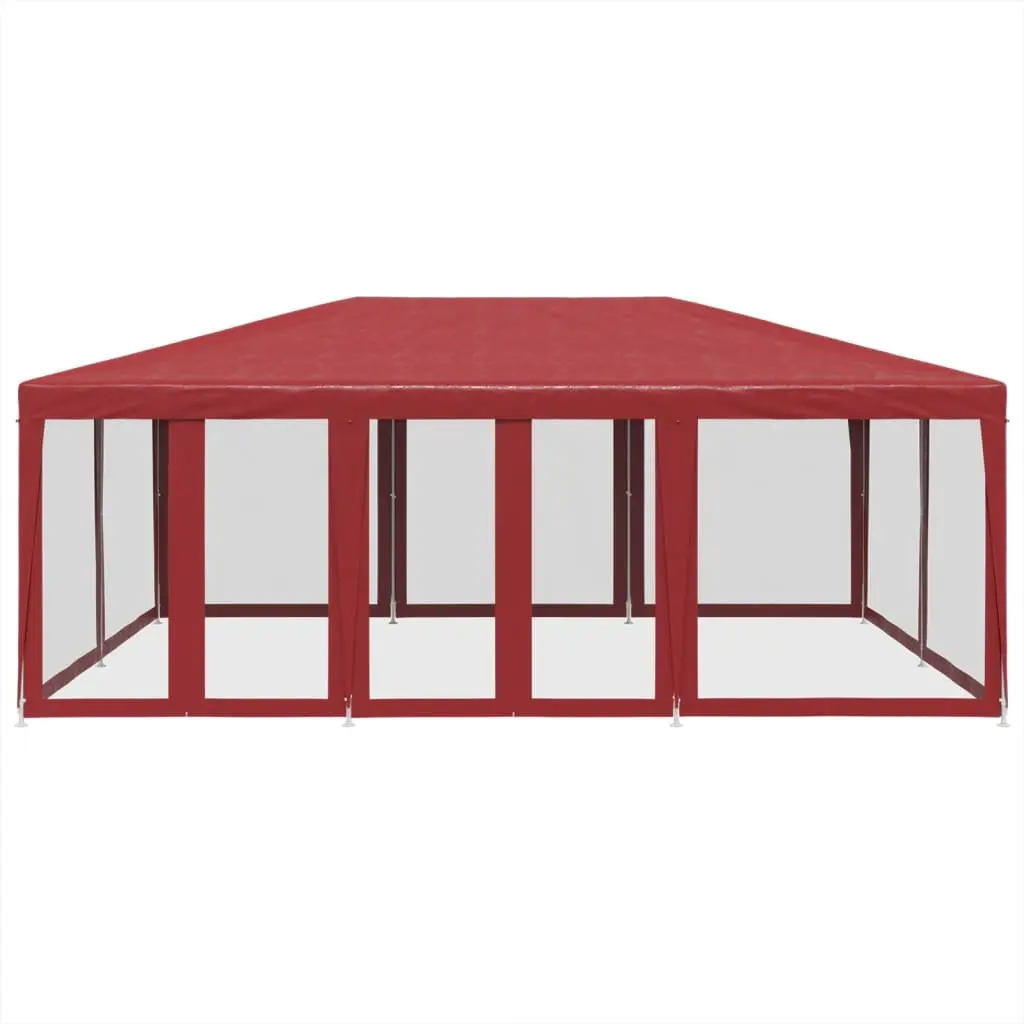 Party Tent 6x4m Outdoor Gazebo Canopy with 10 Mesh Sidewalls