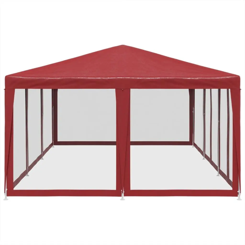 Party Tent 6x4m Outdoor Gazebo Canopy with 10 Mesh Sidewalls