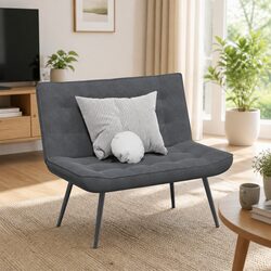 Grey Velvet Bench Seat for Stylish Home Relaxation