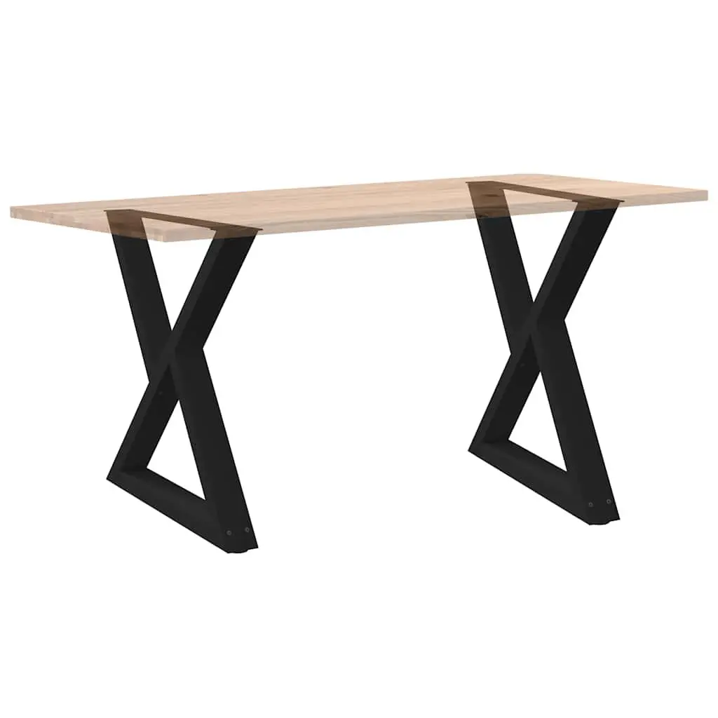 Dining Table Legs 2 pcs Black 70x72-73.3cm Steel Adjustable Feet Levellers