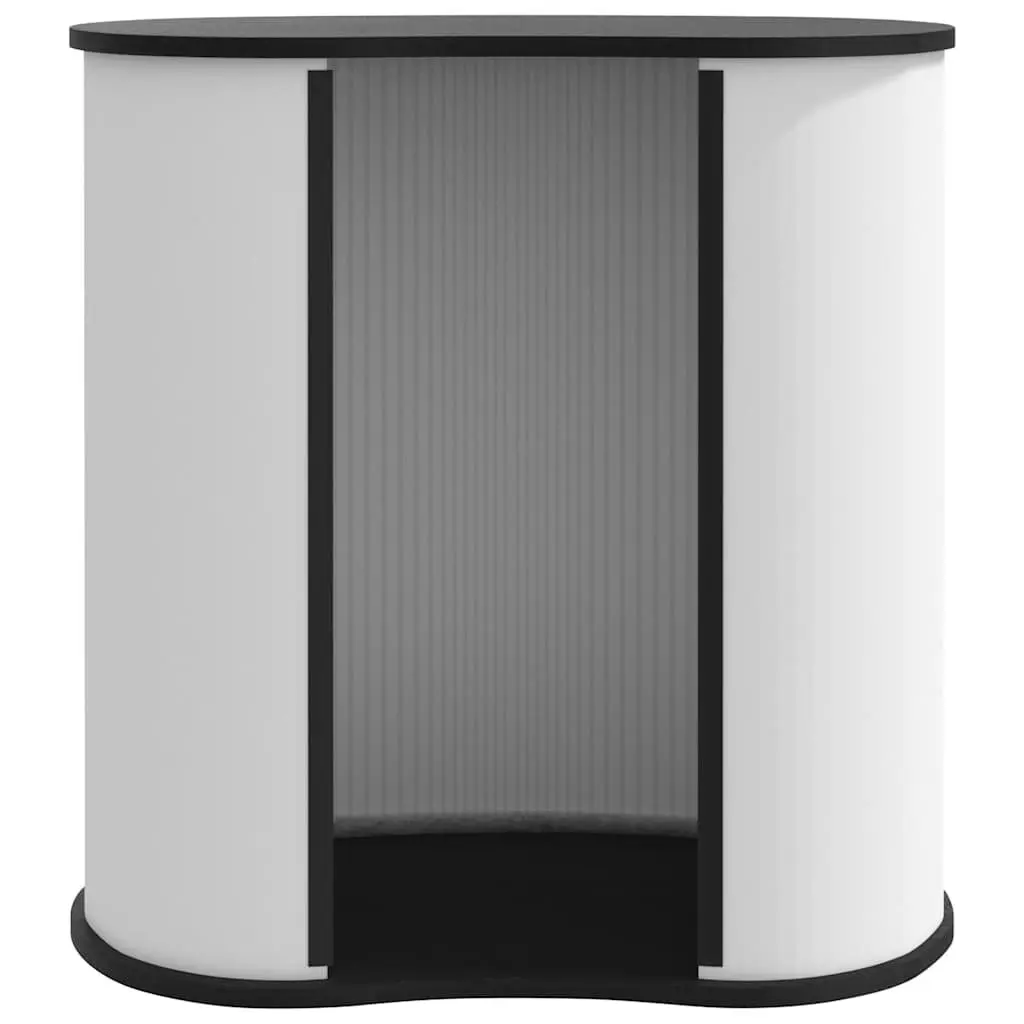 Foldable Portable Trade Show Counter 90x48x93cm White Easy Assembly Display