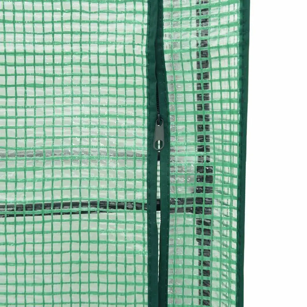 Raised Garden Bed 160x40x153cm with Greenhouse Cover Grey Rattan Look