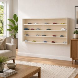 Wall-Mounted Wooden Display Case - Organize Your Space