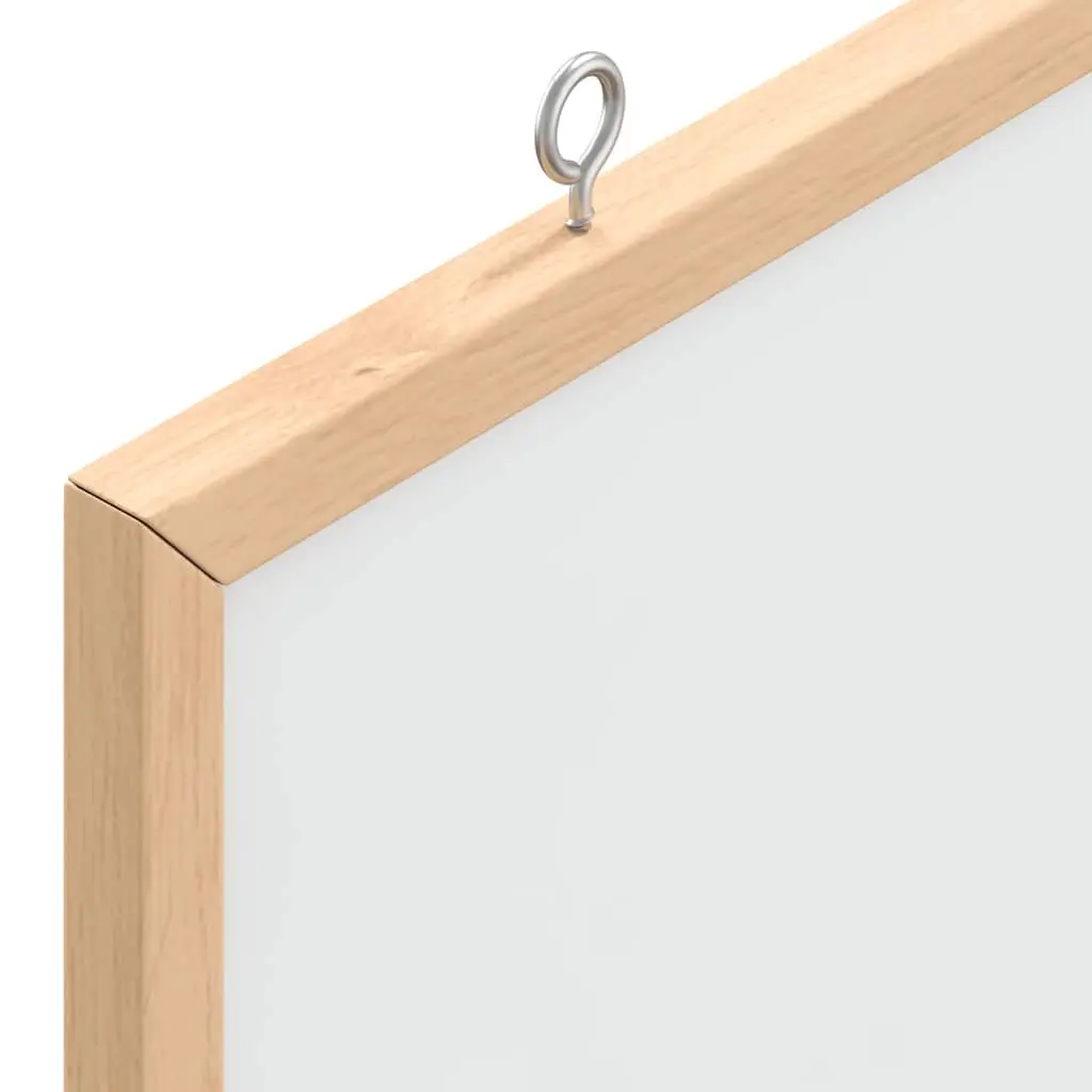 Magnetic Whiteboard 60x30cm Lacquer-Coated Surface Pine Wood Frame
