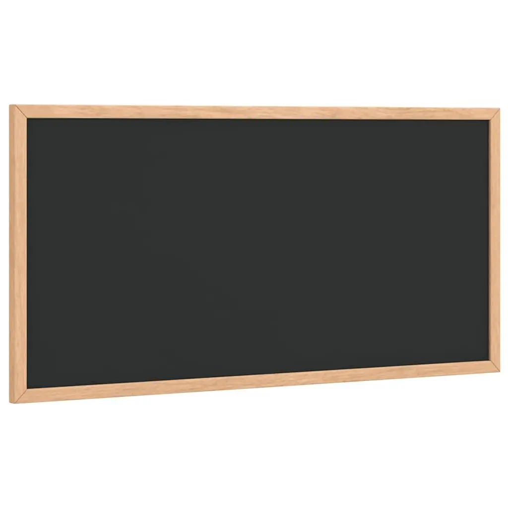 Chalkboard Bulletin Board 60x30cm Smooth Writing Surface Vertical Horizontal Wall Mount Pine Wood Frame