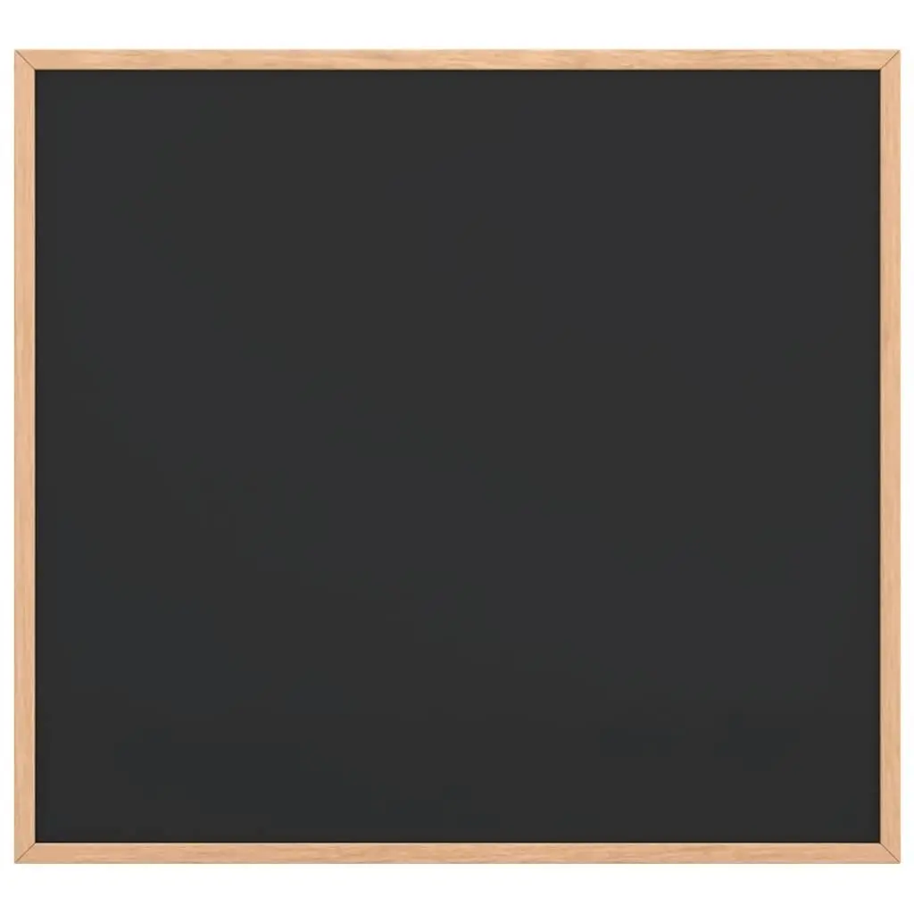Chalkboard Bulletin Board 60x55 cm Smooth Writing Surface Pine Wood Frame