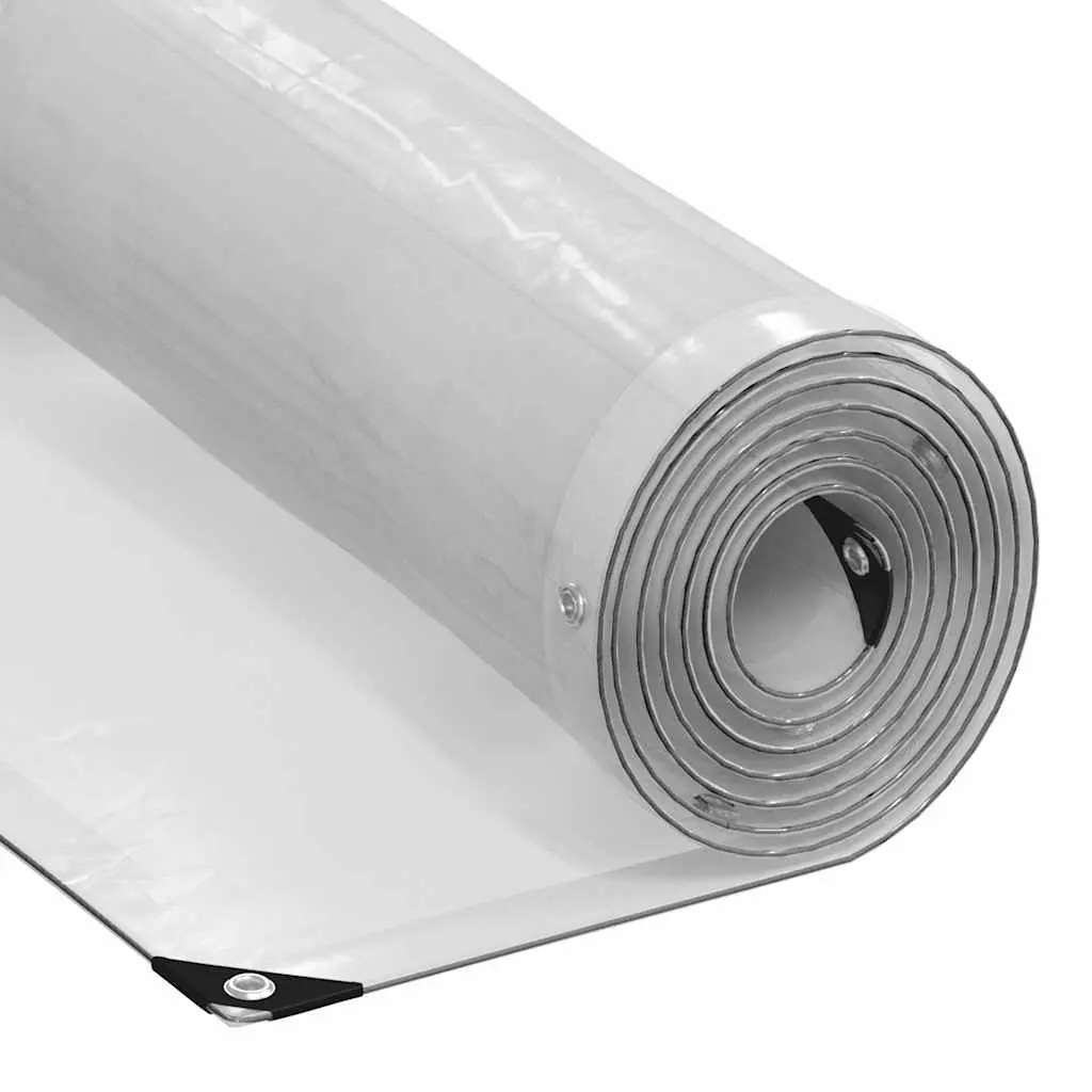 Clear Polyethylene Tarpaulin 3x6m Waterproof Transparent Outdoor Cover with Eyelets