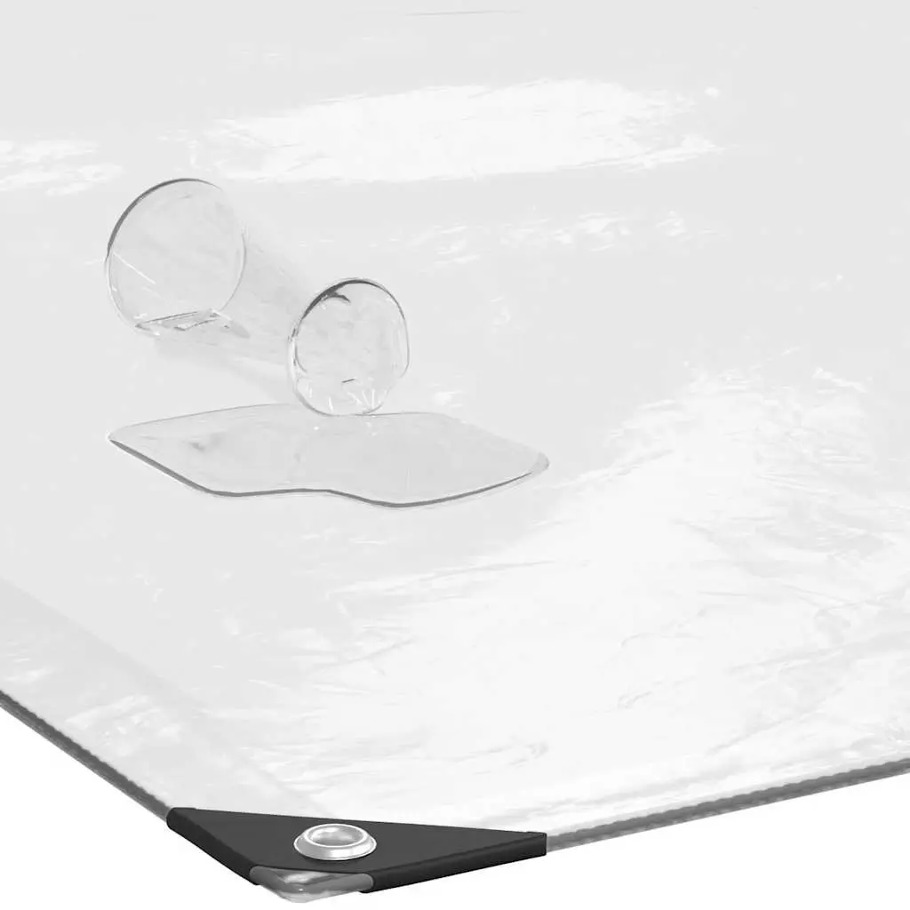 Clear Polyethylene Tarpaulin 3x6m Waterproof Transparent Outdoor Cover with Eyelets