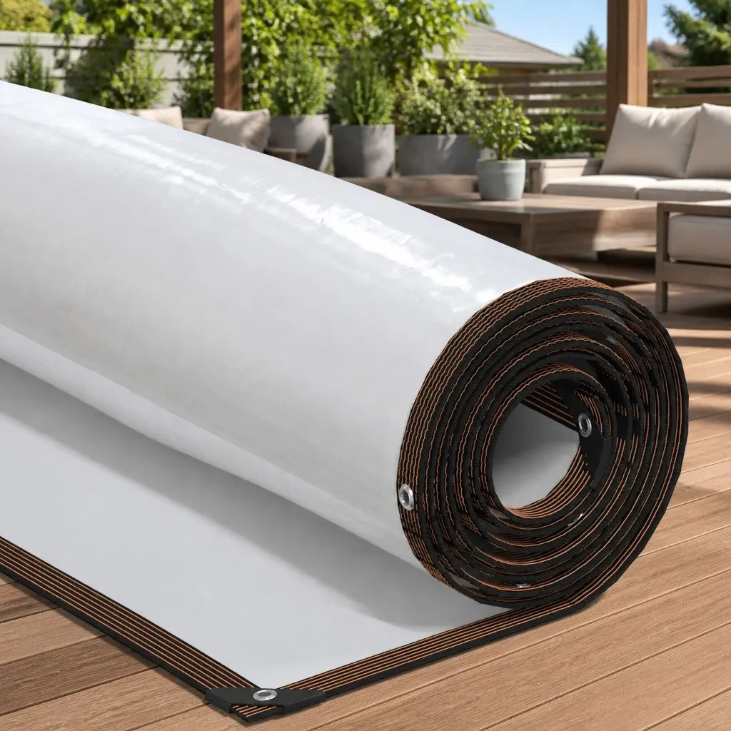 Clear Tarpaulin 3x5 m Waterproof with Eyelets for Outdoor and Indoor Protection