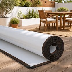 Clear Tarpaulin Sheet with Eyelets 3x8m Polyethylene Outdoor Garden Cover