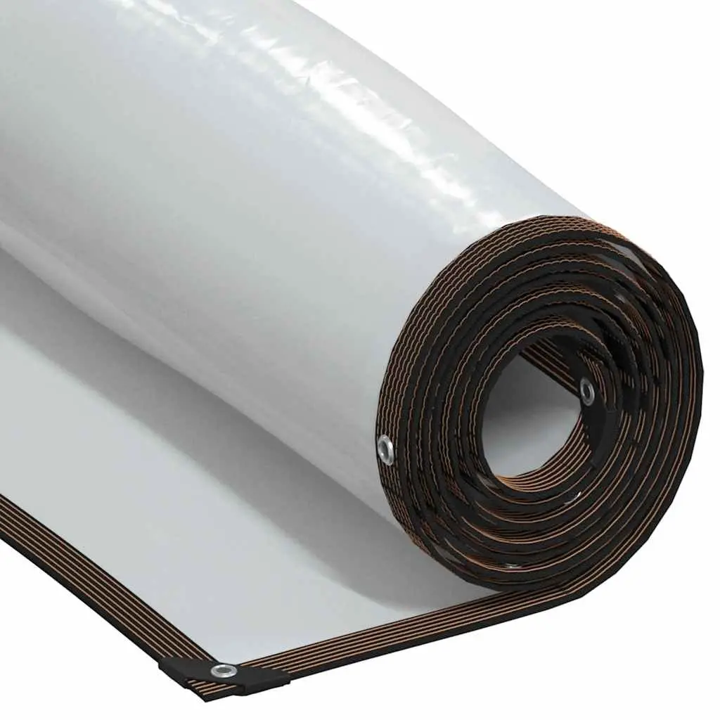 Clear Tarpaulin Sheet 3x8m Water-Resistant Durable Polyethylene with Eyelets for Outdoor Garden Cover