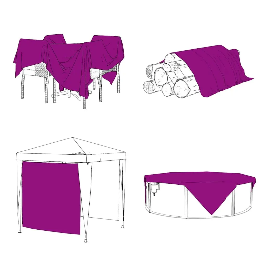 Clear Tarpaulin Sheet 3x8m Water-Resistant Durable Polyethylene with Eyelets for Outdoor Garden Cover