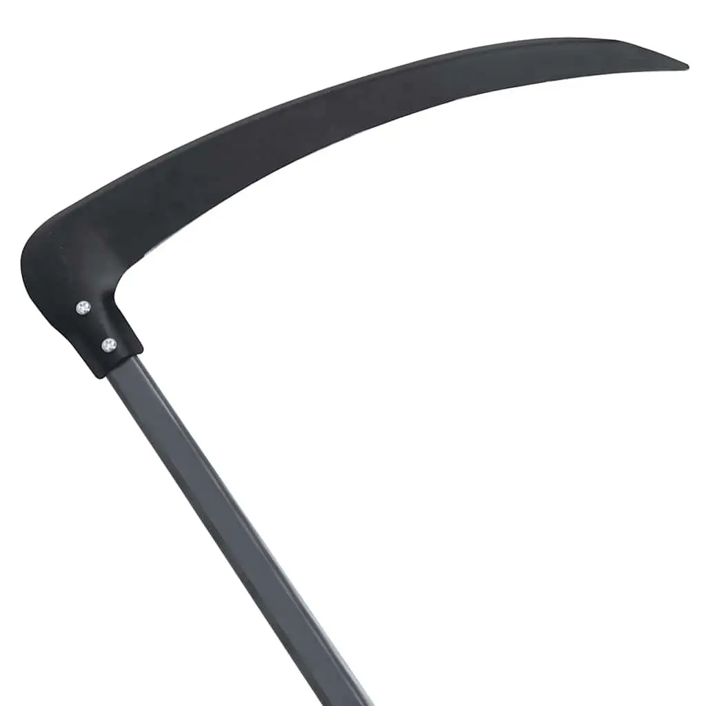 Scythe 145cm Curved Steel Blade Garden Tool with Grinding Stone for Grass Cutting and Weed Removal