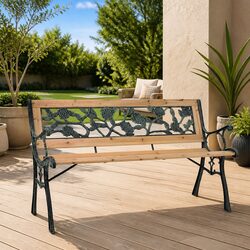 Enhance Your Outdoor Space with This 122cm Garden Bench