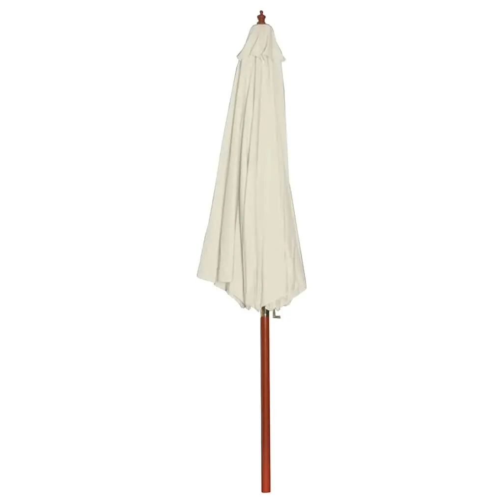 Garden Parasol 300x258cm Outdoor Sunshade Patio Umbrella Shade Canopy White