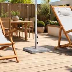 Grey Outdoor Granite Umbrella Base 20kg for Patios